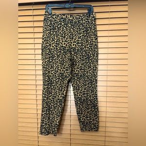 Time and Tru Leopard Print Slim Fit Dress Pants w Side Zipper. Size 16